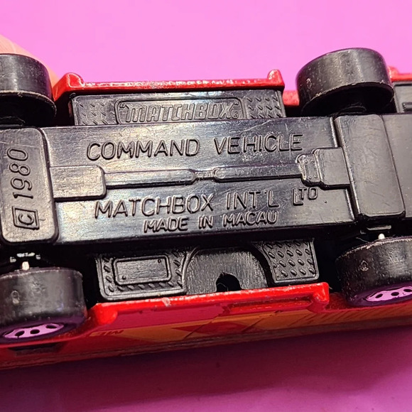 1980 Matchbox Command Van Metro Airport Foam Unit 3 Diecast Truck - Picture 5 of 5